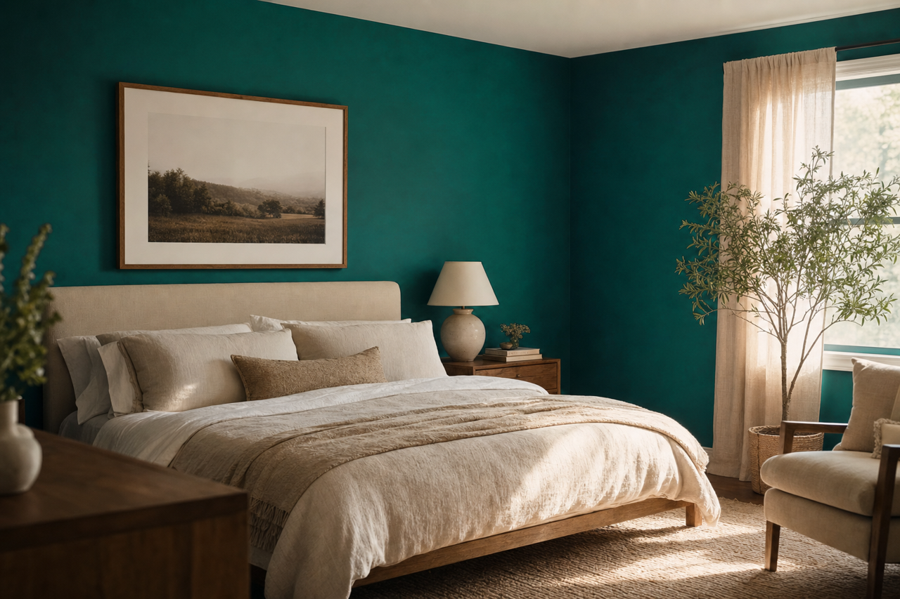 Poseidon by Sherwin-Williams on interiors