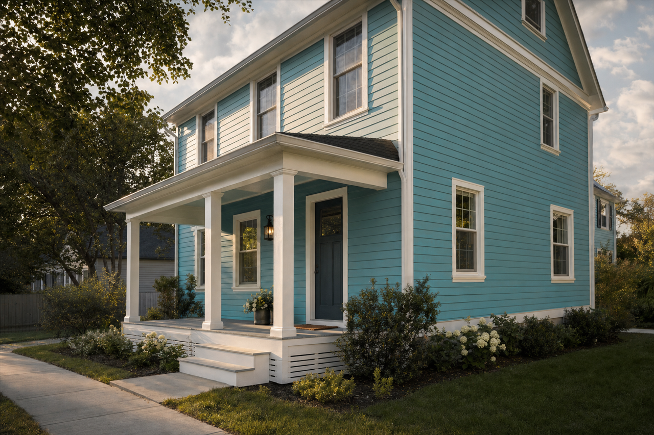 Freshwater by Sherwin-Williams on exterior