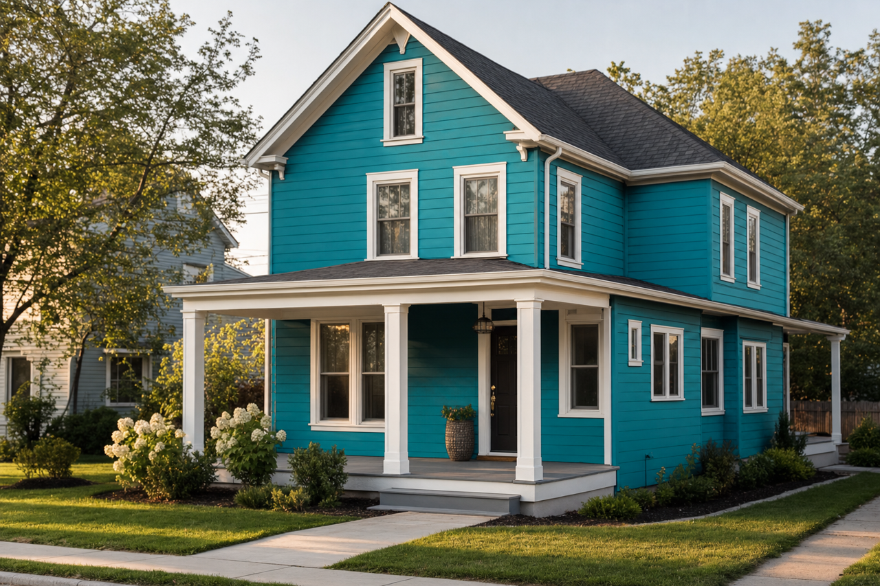 Briny by Sherwin-Williams on exterior