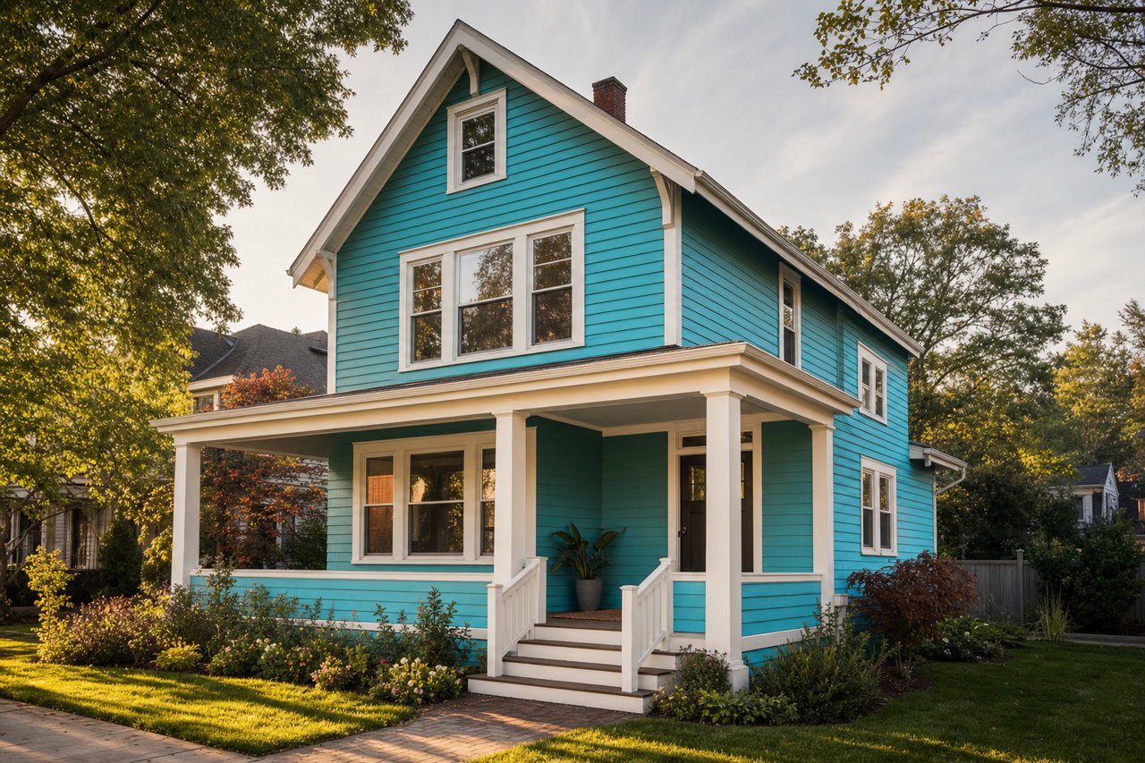 Jamaica Bay by Sherwin-Williams on exterior