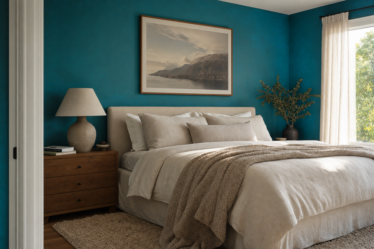 Amalfi by Sherwin-Williams on interiors