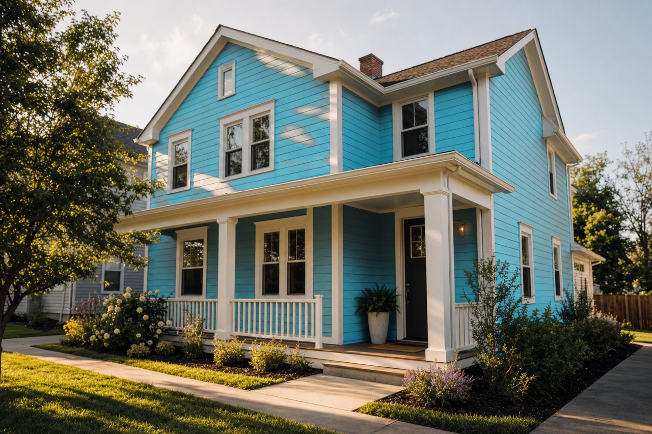 Fountain by Sherwin-Williams on exterior