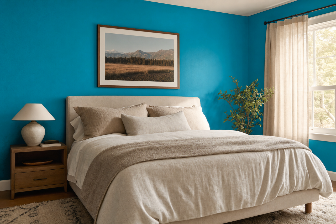 Blue Mosque by Sherwin-Williams on interiors