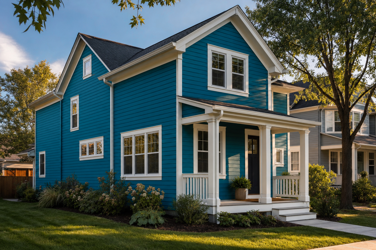 Adriatic Sea by Sherwin-Williams on exterior