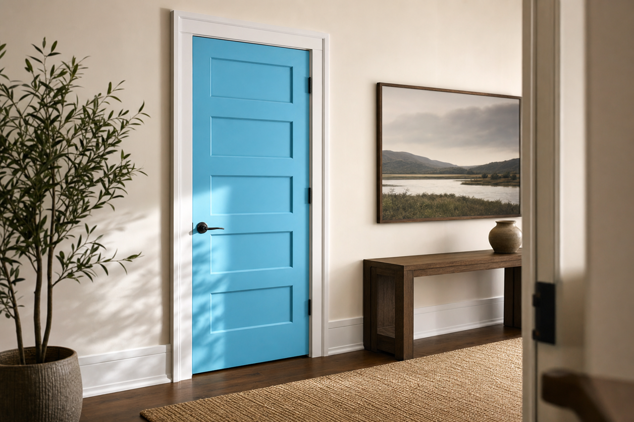Flyway by Sherwin-Williams on interior-doors