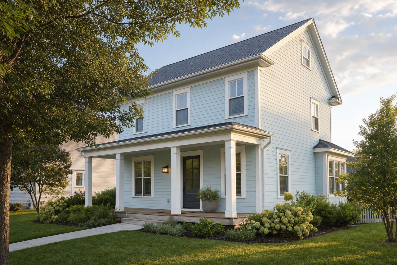 Iceberg by Sherwin-Williams on exterior