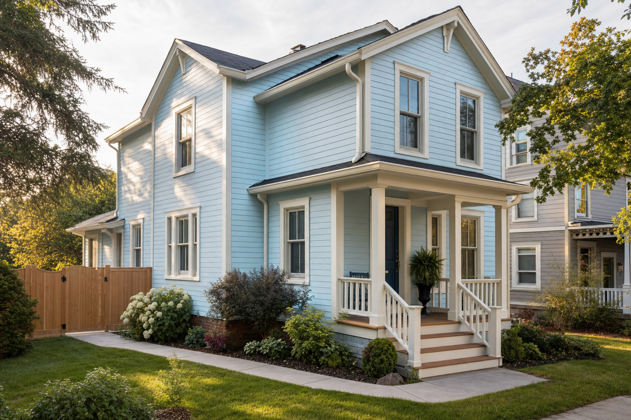 Something Blue by Sherwin-Williams on exterior