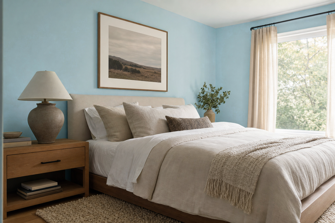 Something Blue by Sherwin-Williams on interiors