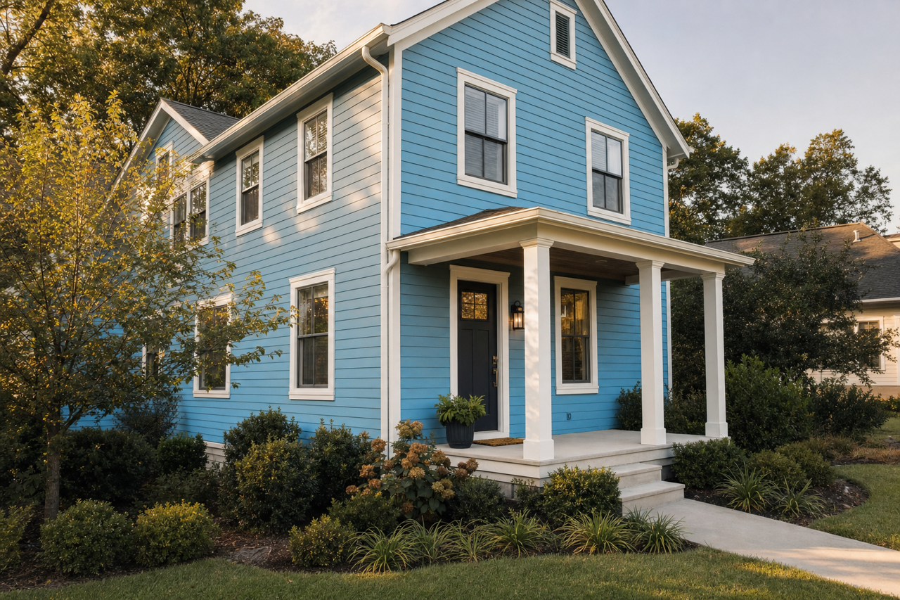 Jacaranda by Sherwin-Williams on exterior