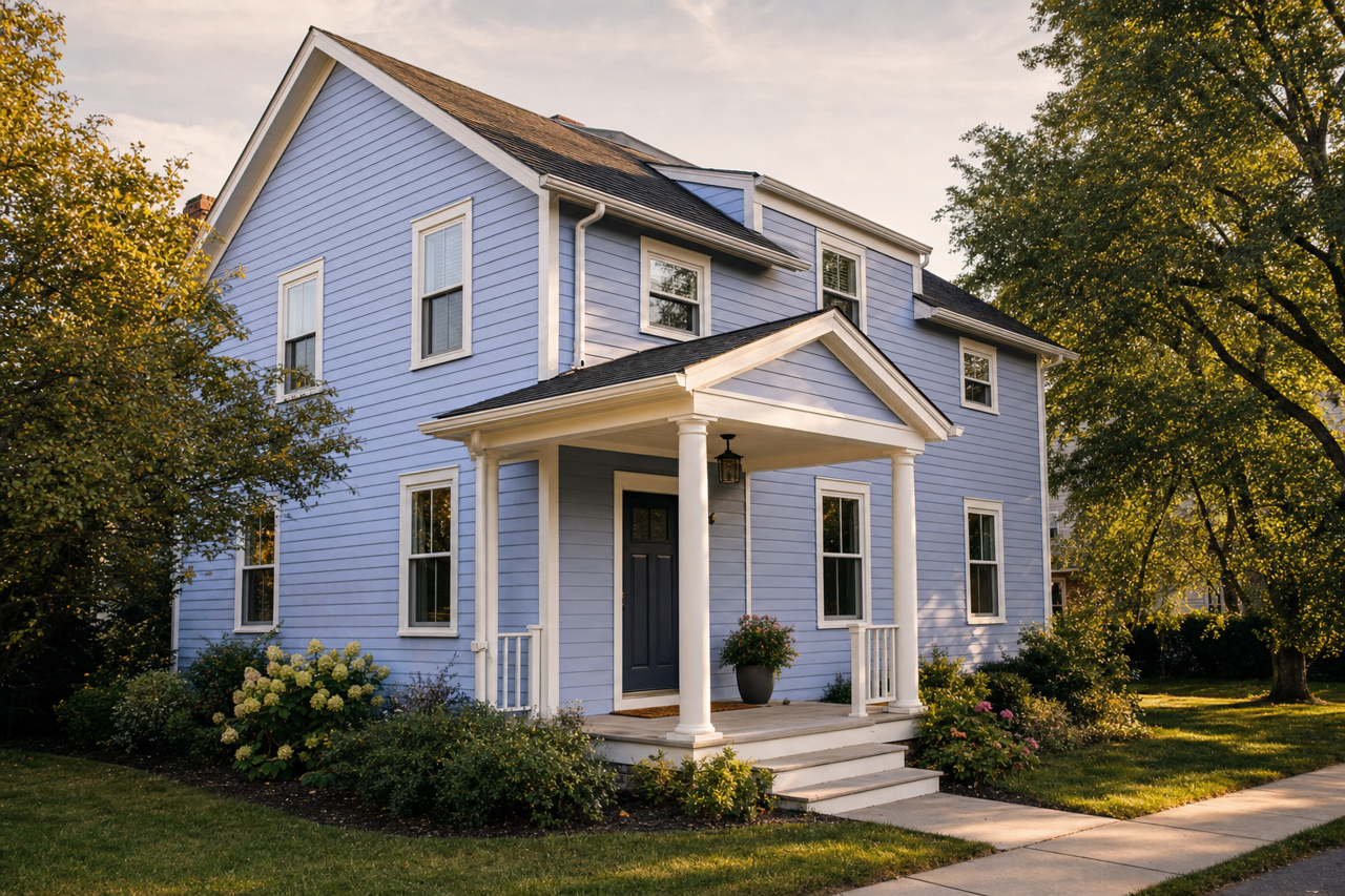 Awesome Violet by Sherwin-Williams on exterior