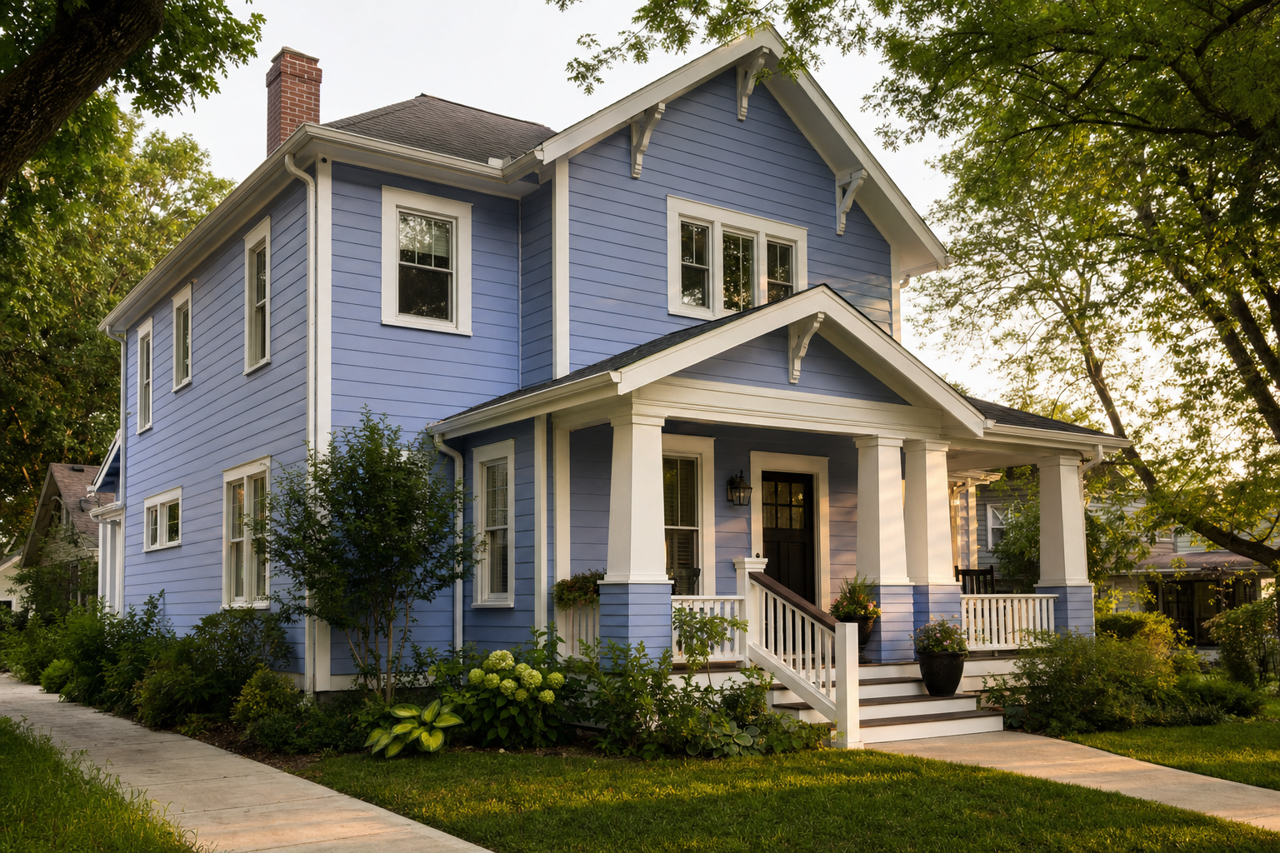 Dahlia by Sherwin-Williams on exterior