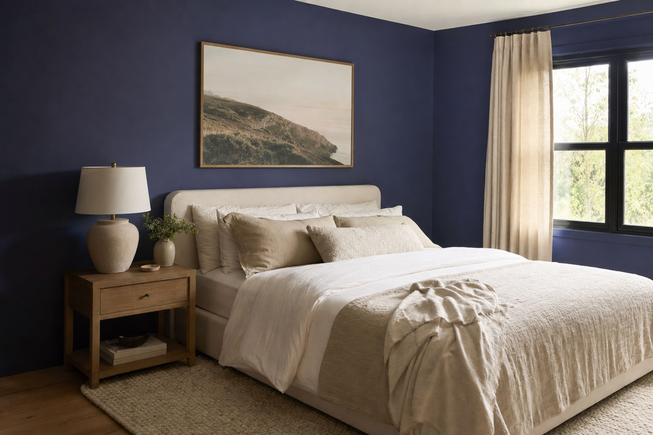 Valiant Violet by Sherwin-Williams on interiors