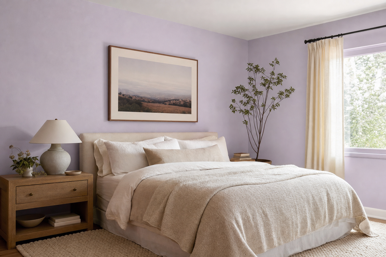 Potentially Purple by Sherwin-Williams on interiors