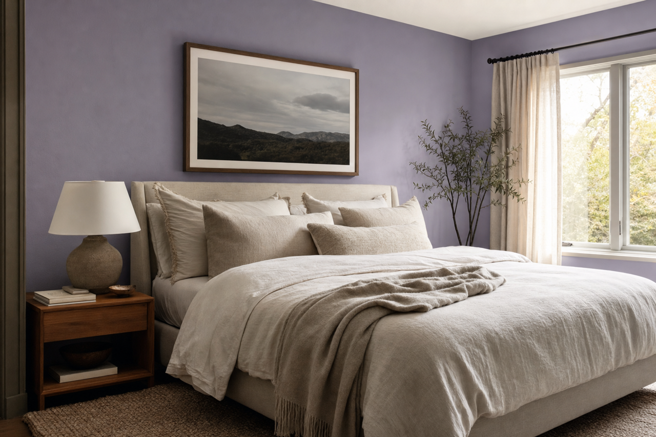 Brave Purple by Sherwin-Williams on interiors