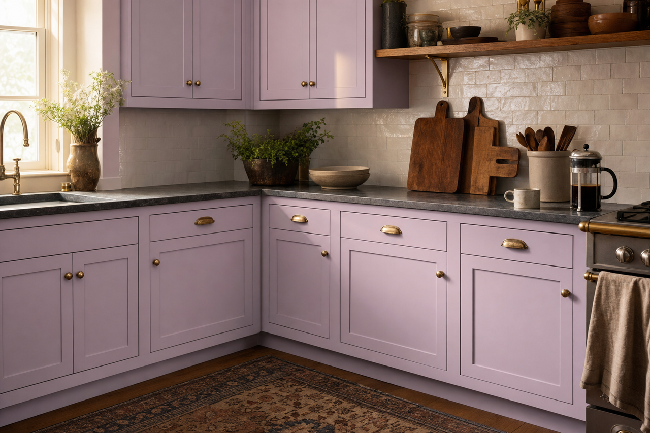 Magical by Sherwin-Williams on cabinets