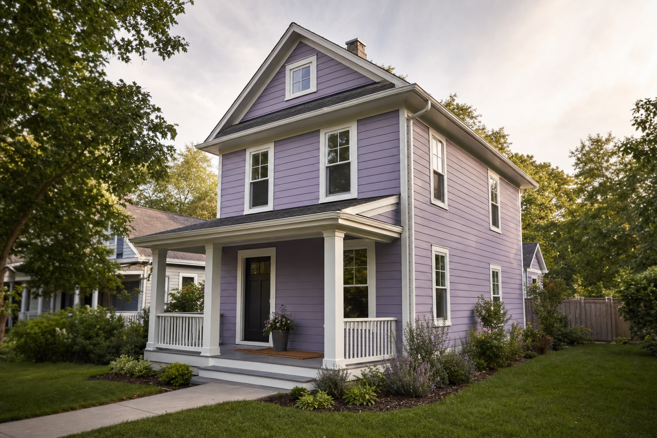 Kismet by Sherwin-Williams on exterior