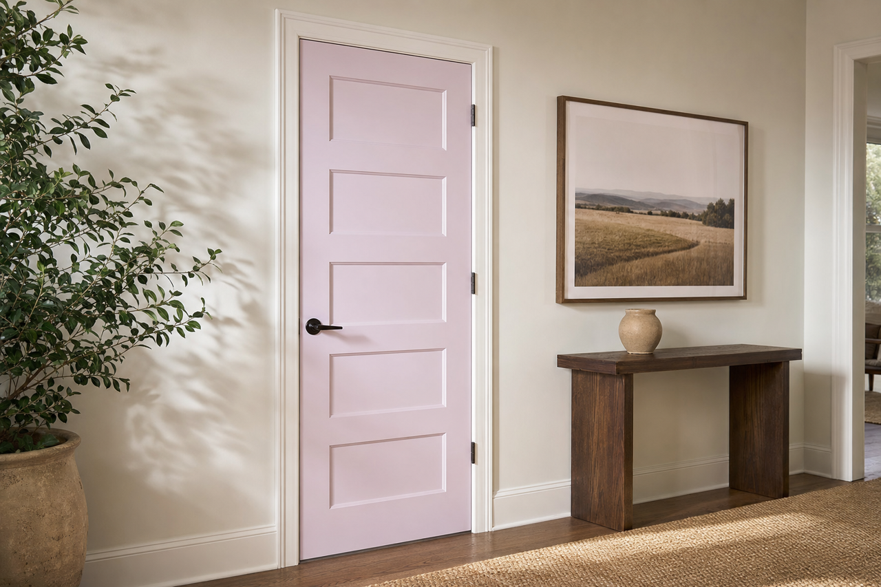 Spangle by Sherwin-Williams on interior-doors