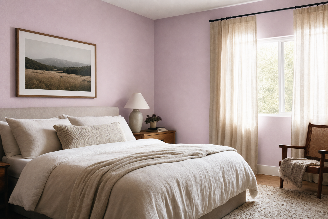 Euphoric Lilac by Sherwin-Williams on interiors