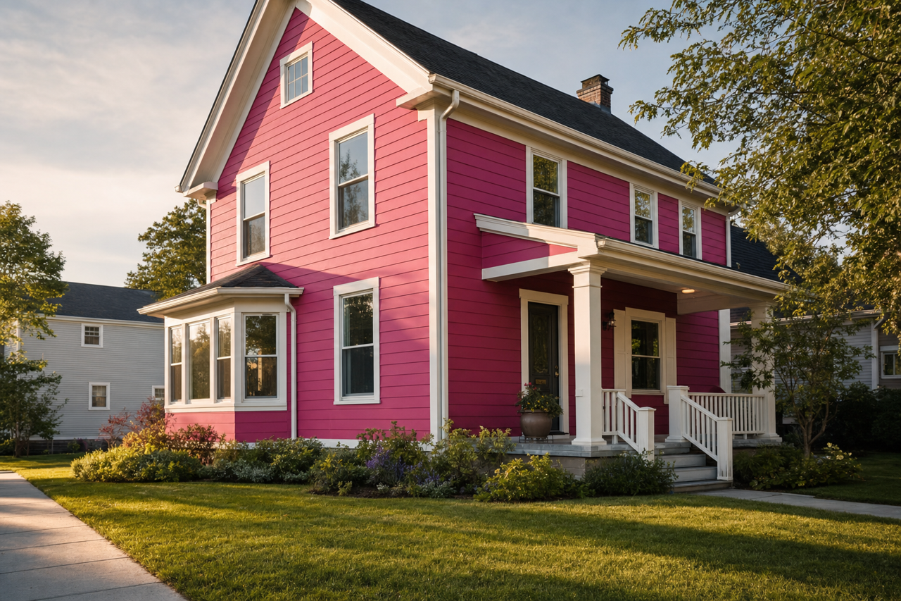 Hot by Sherwin-Williams on exterior
