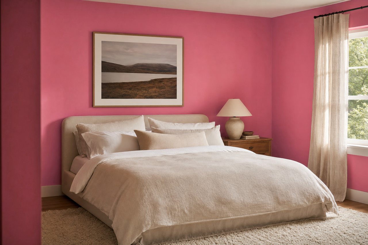 Dragon Fruit by Sherwin-Williams on interiors