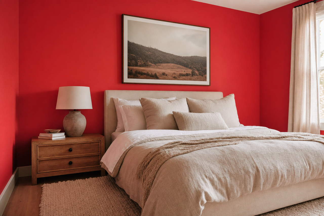 Real Red by Sherwin-Williams on interiors