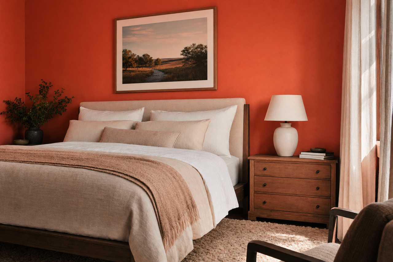 Cayenne by Sherwin-Williams on interiors