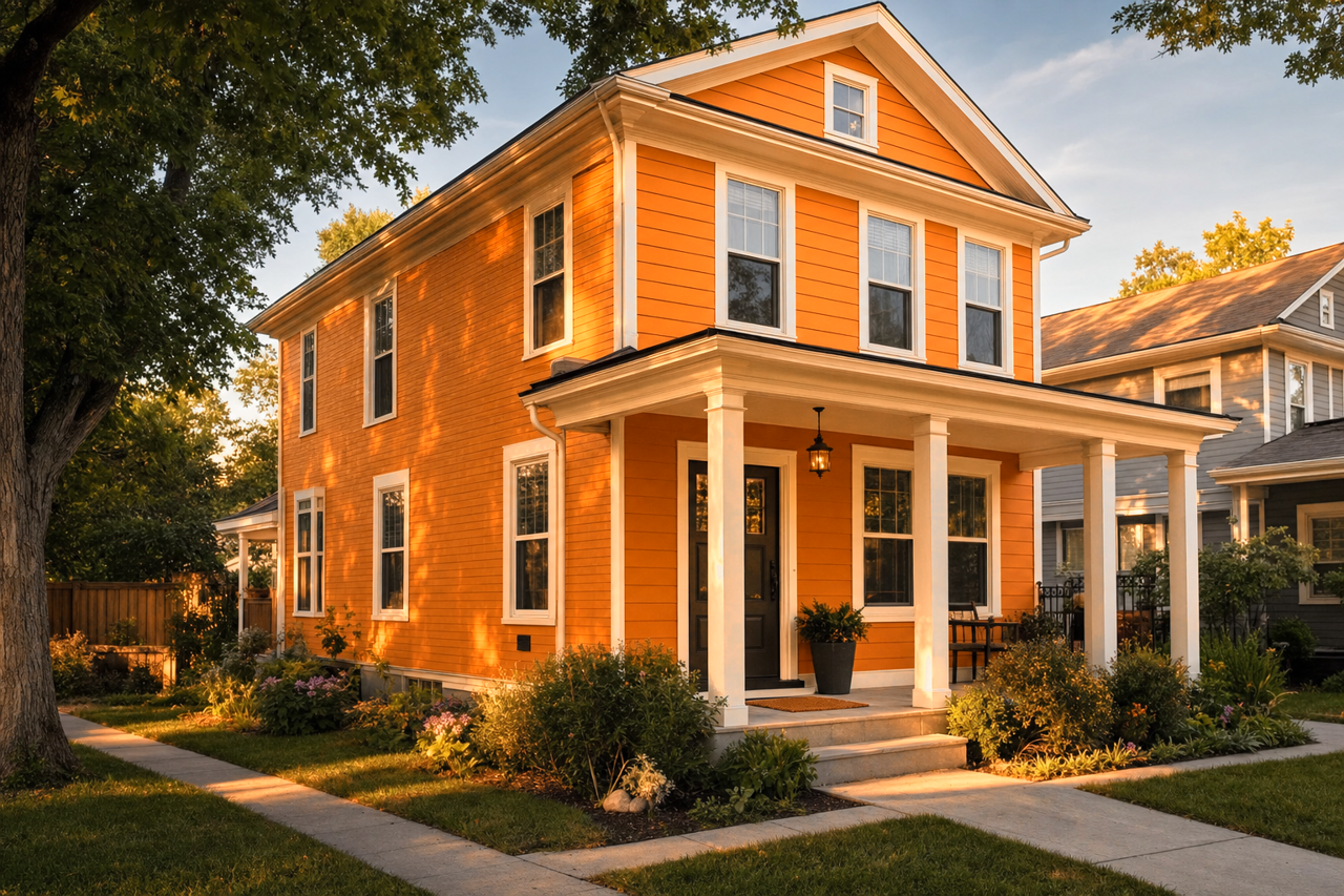 Navel by Sherwin-Williams on exterior