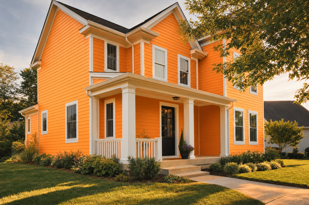Carnival by Sherwin-Williams on exterior