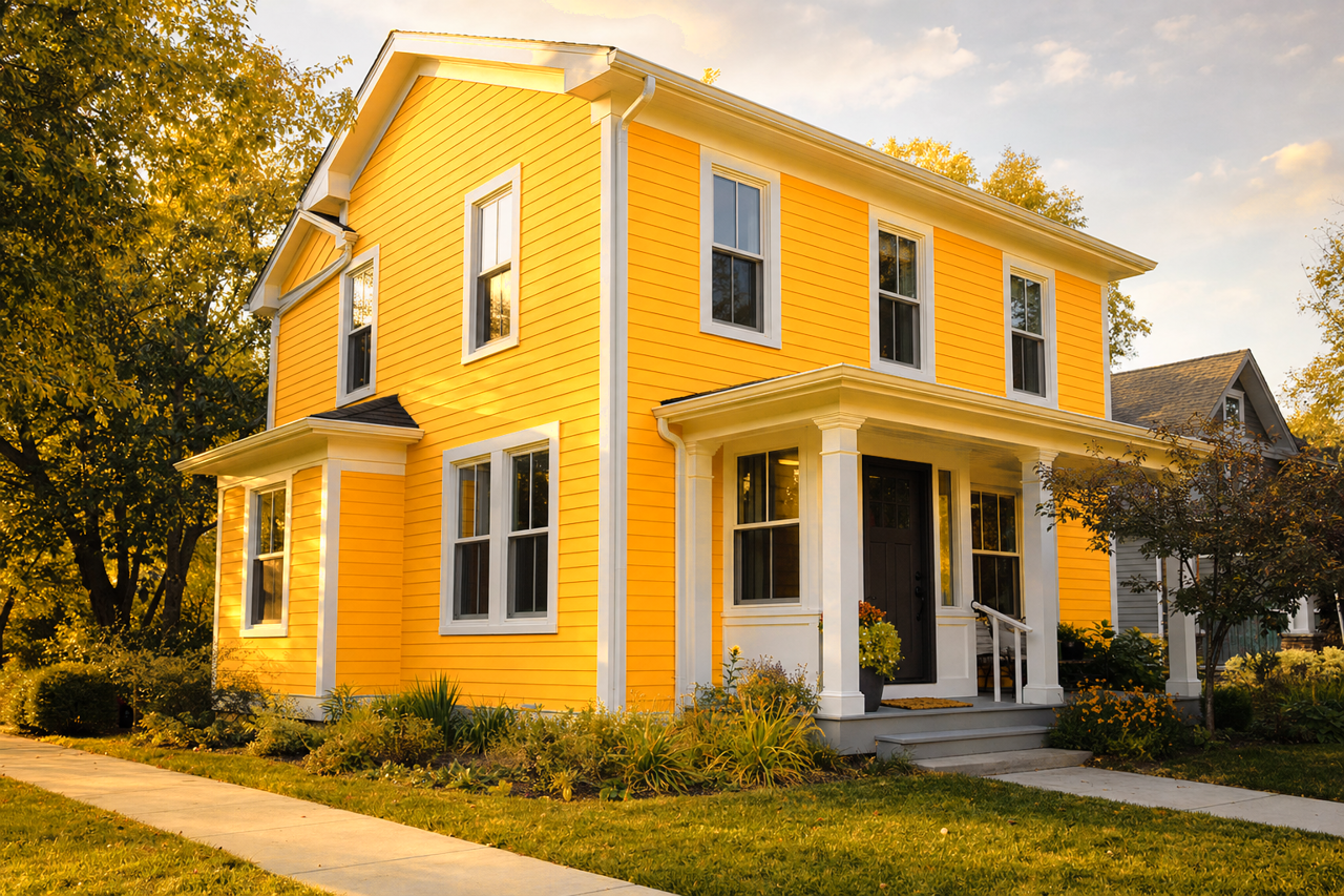 Gusto Gold by Sherwin-Williams on exterior