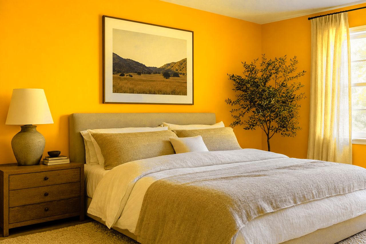 Goldfinch by Sherwin-Williams on interiors
