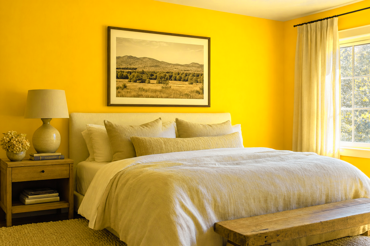 Forsythia by Sherwin-Williams on interiors
