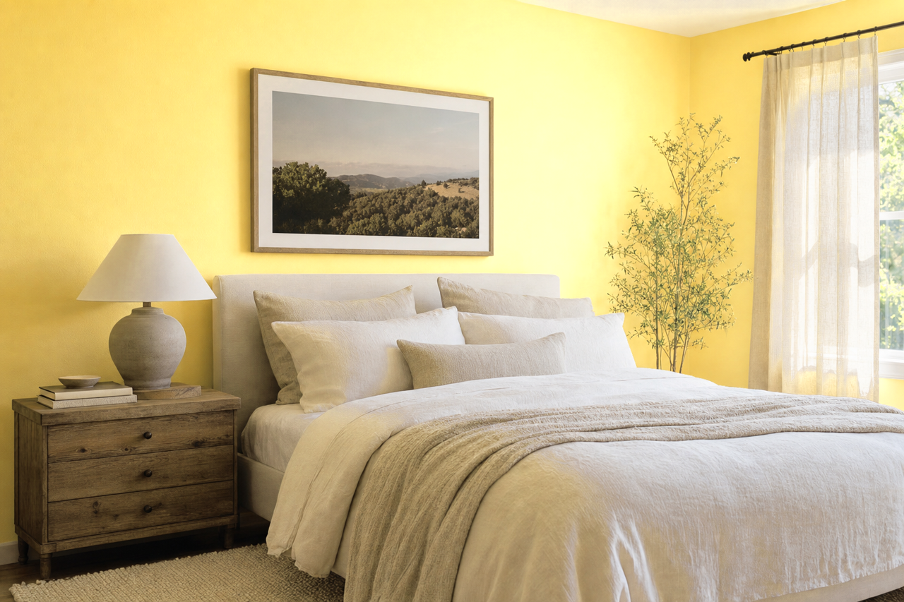 Fun Yellow by Sherwin-Williams on interiors