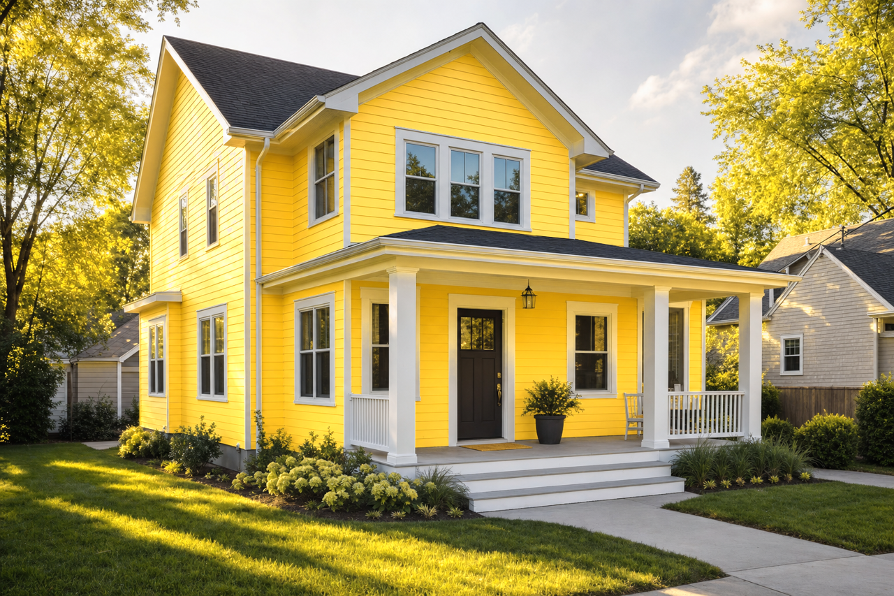 Daisy by Sherwin-Williams on exterior