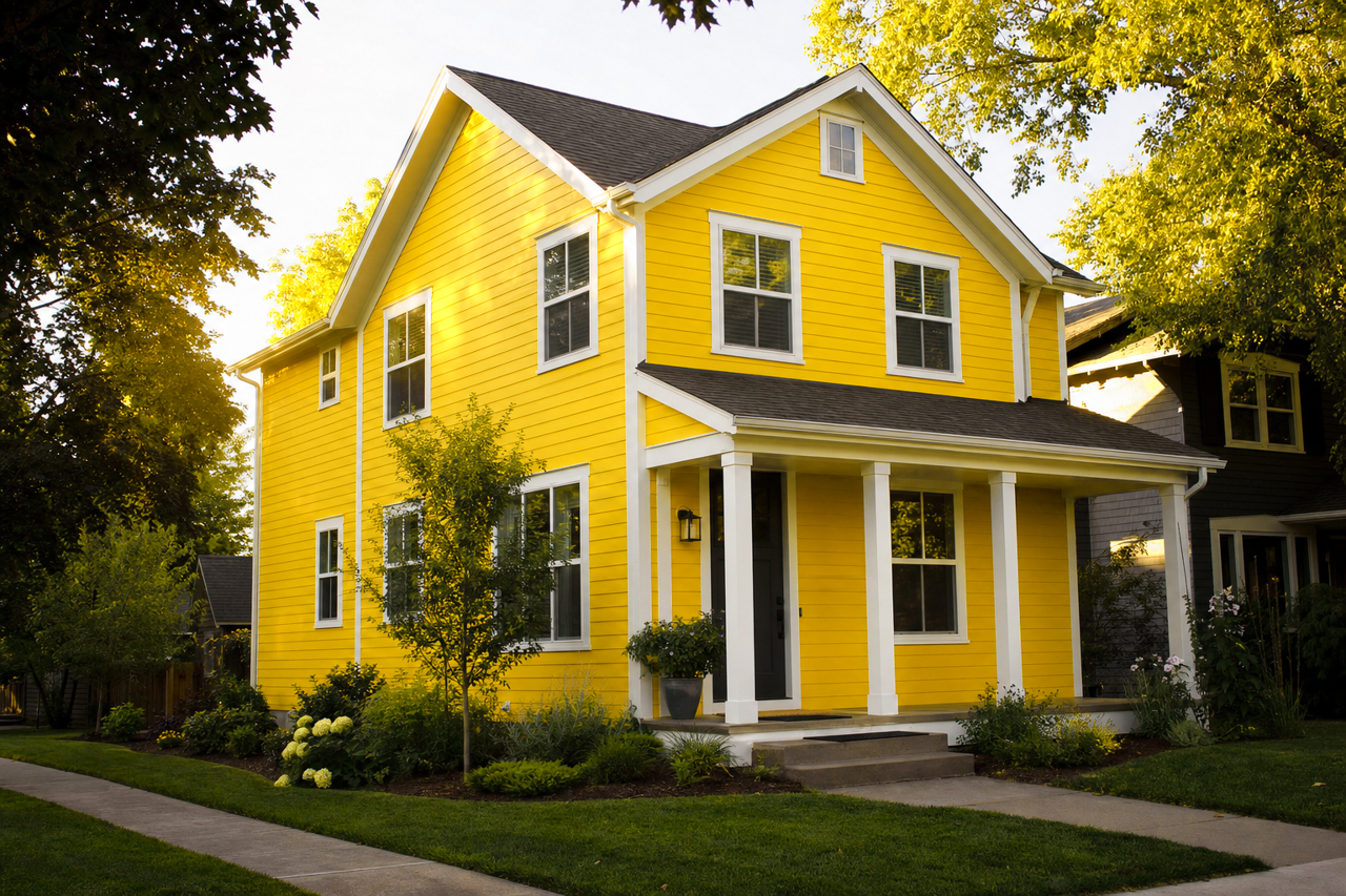 Citronella by Sherwin-Williams on exterior