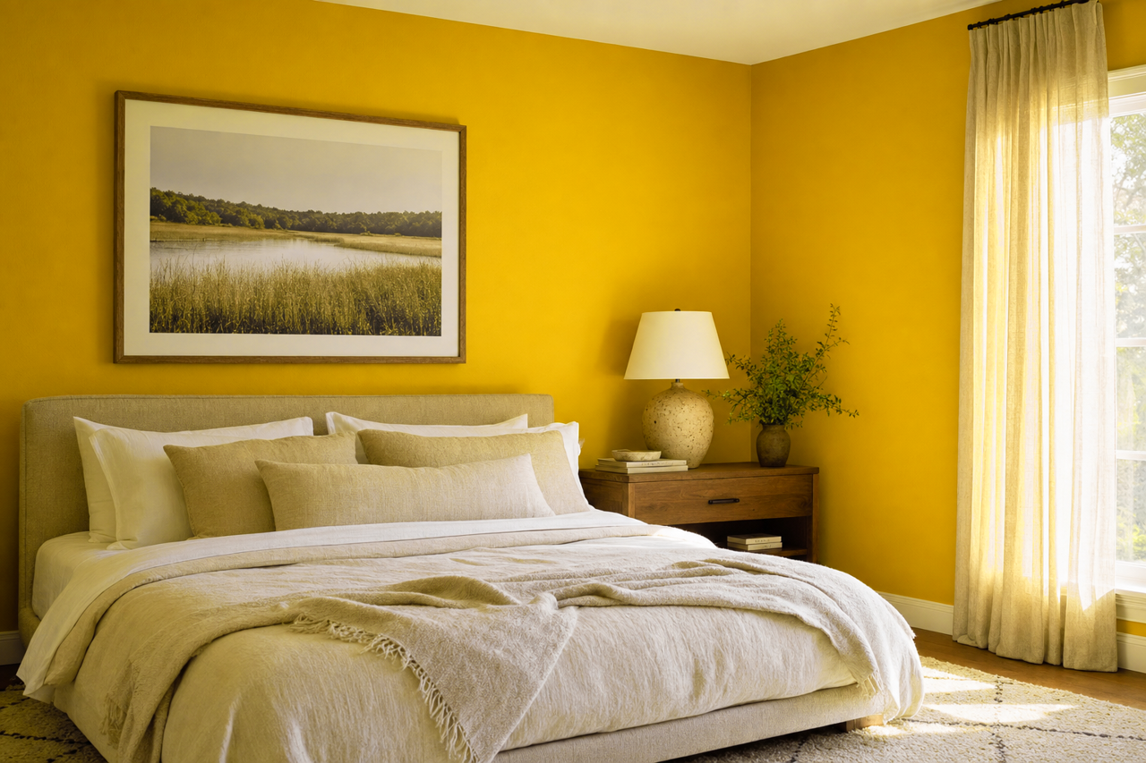 Citronella by Sherwin-Williams on interiors