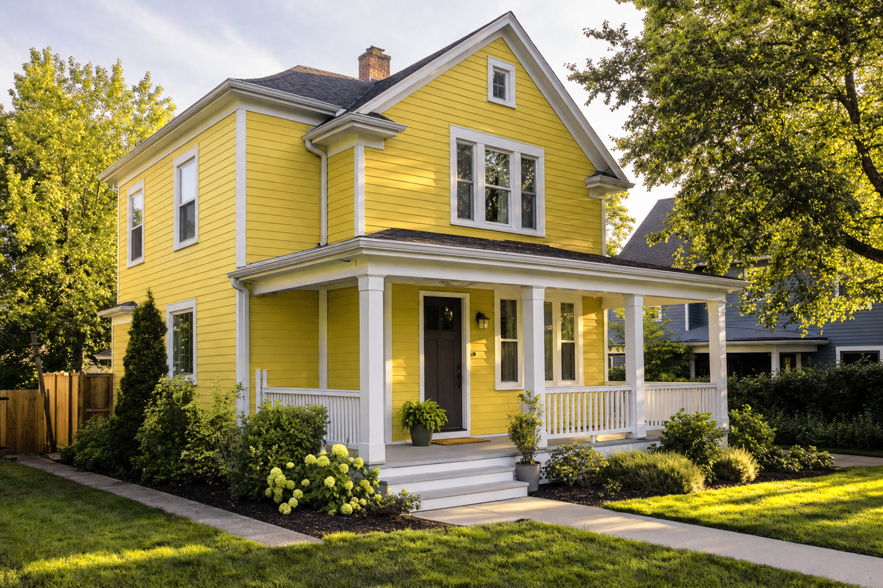 Humorous Green by Sherwin-Williams on exterior