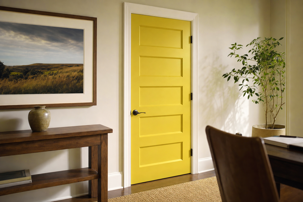 Humorous Green by Sherwin-Williams on interior-doors