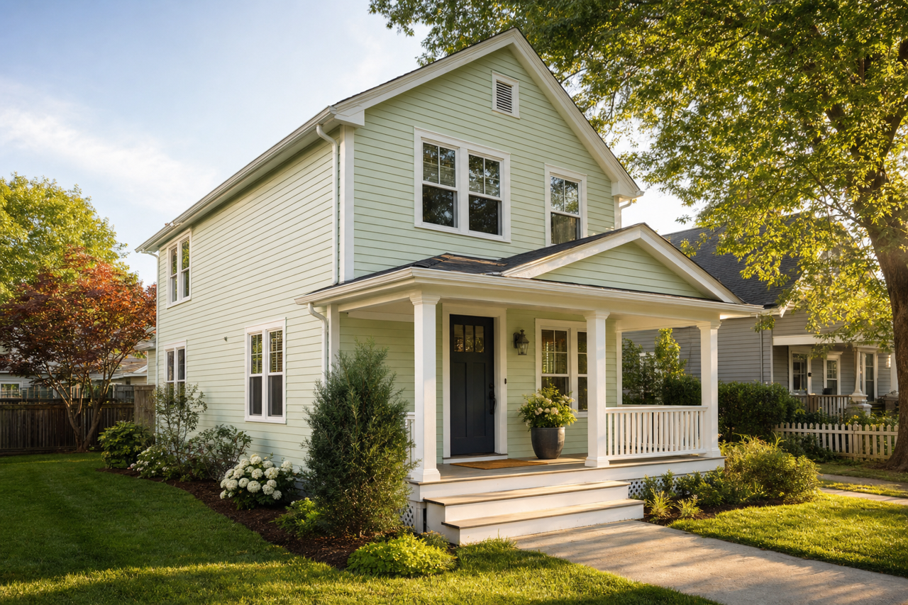 Green Vibes by Sherwin-Williams on exterior