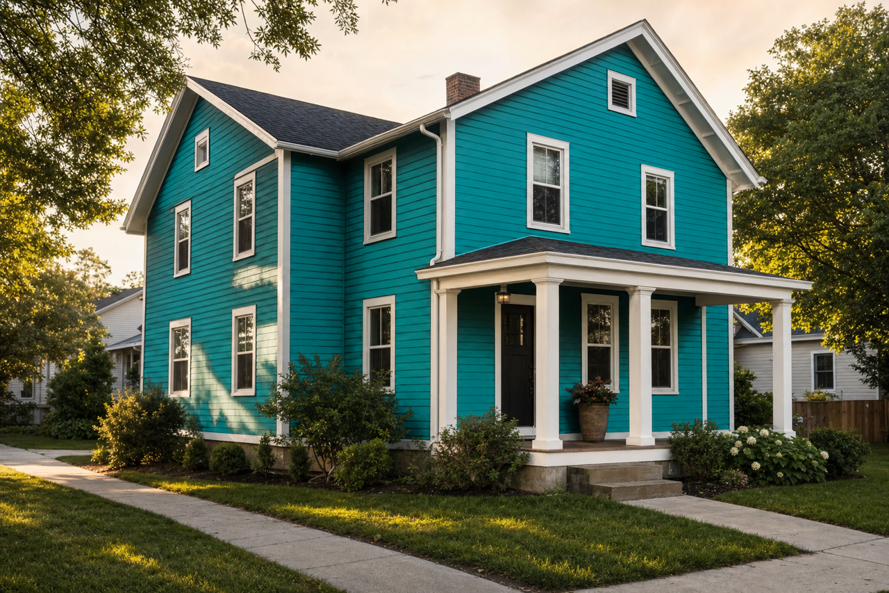 Splashy by Sherwin-Williams on exterior