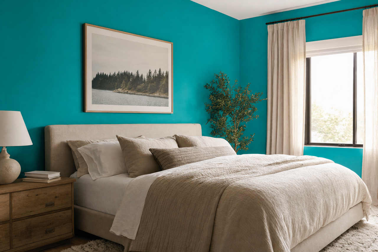 Splashy by Sherwin-Williams on interiors