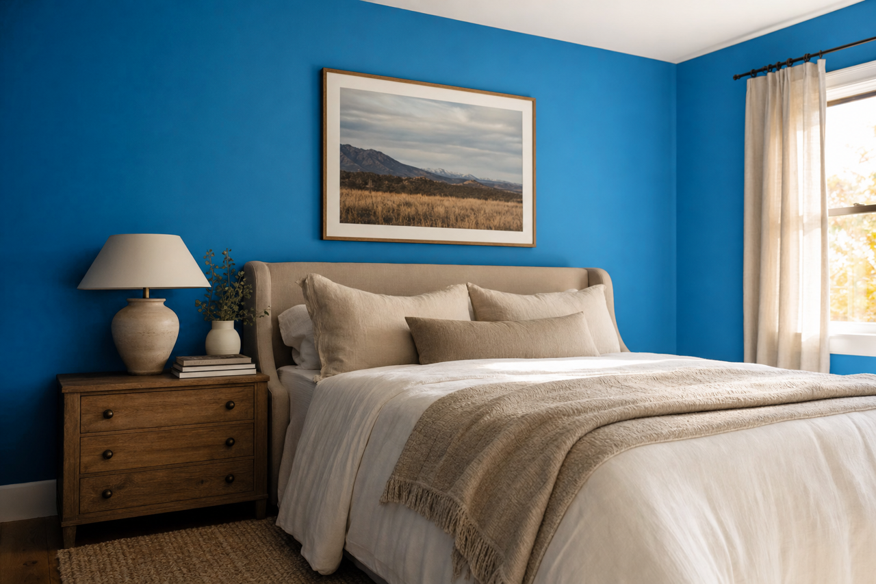 Blue Chip by Sherwin-Williams on interiors