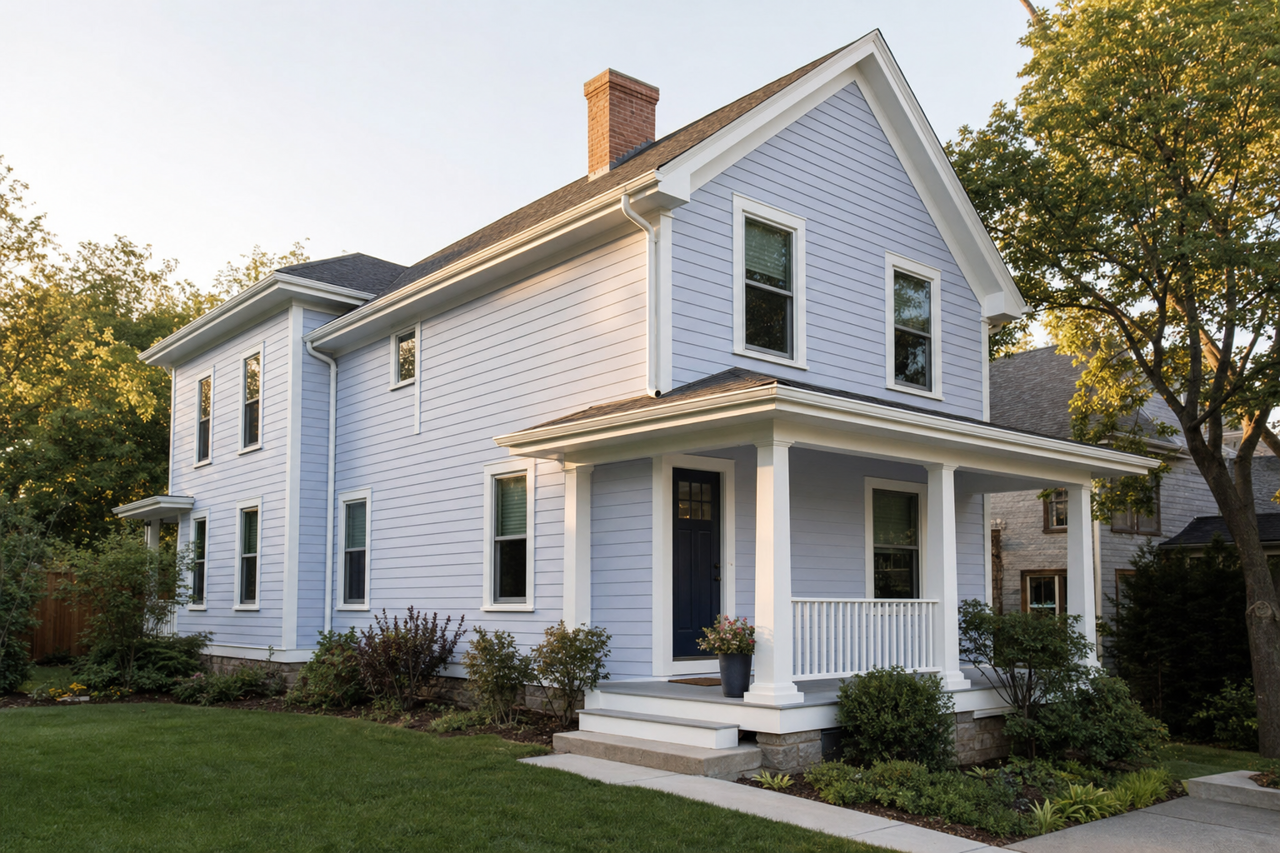 Hyacinth Tint by Sherwin-Williams on exterior