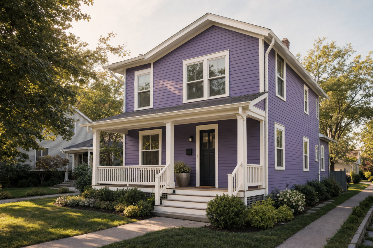 African Violet by Sherwin-Williams on exterior