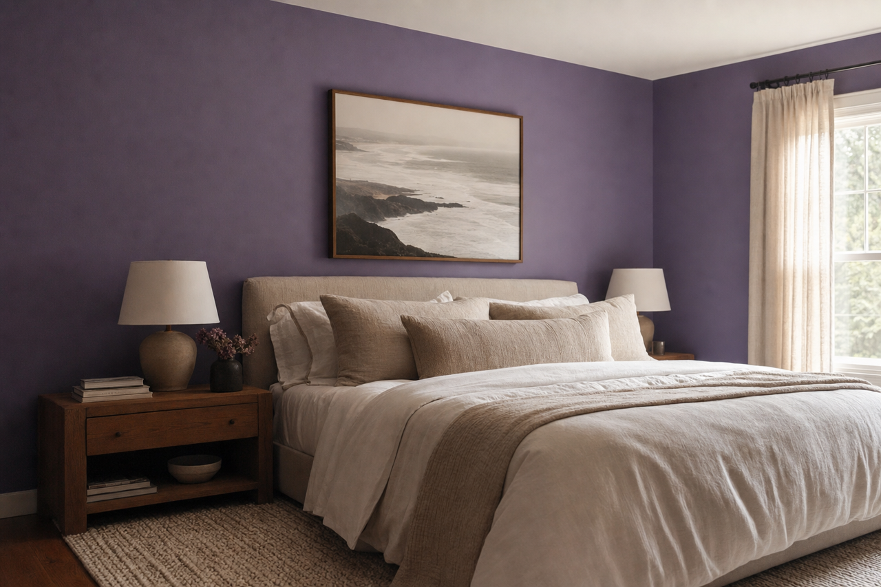 African Violet by Sherwin-Williams on interiors