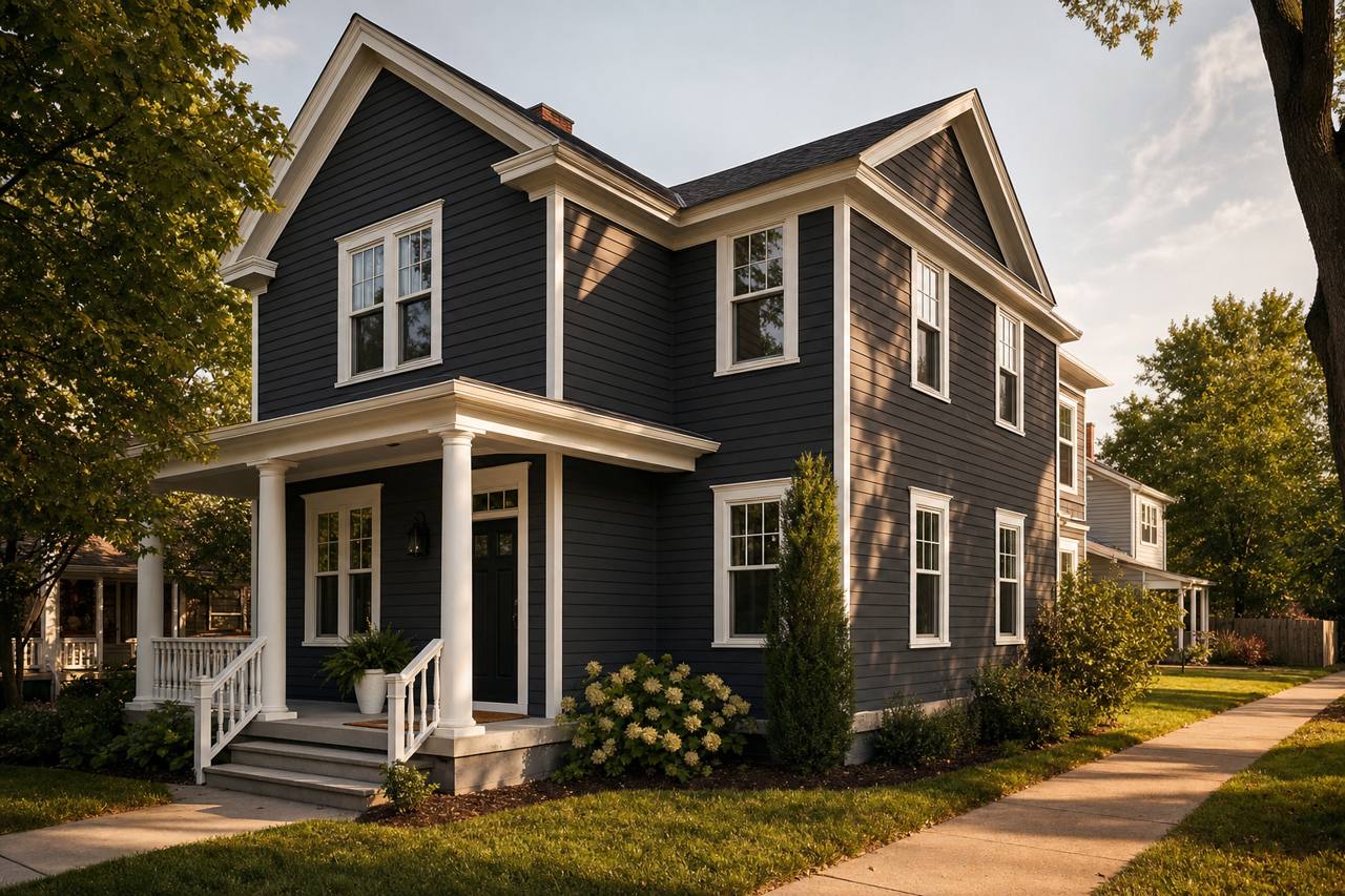 Caviar by Sherwin-Williams on exterior
