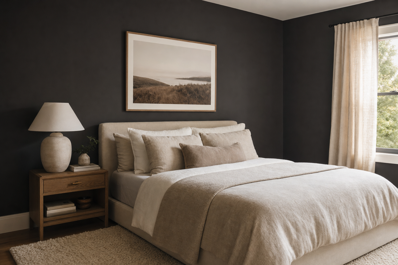 Black Magic by Sherwin-Williams on interiors