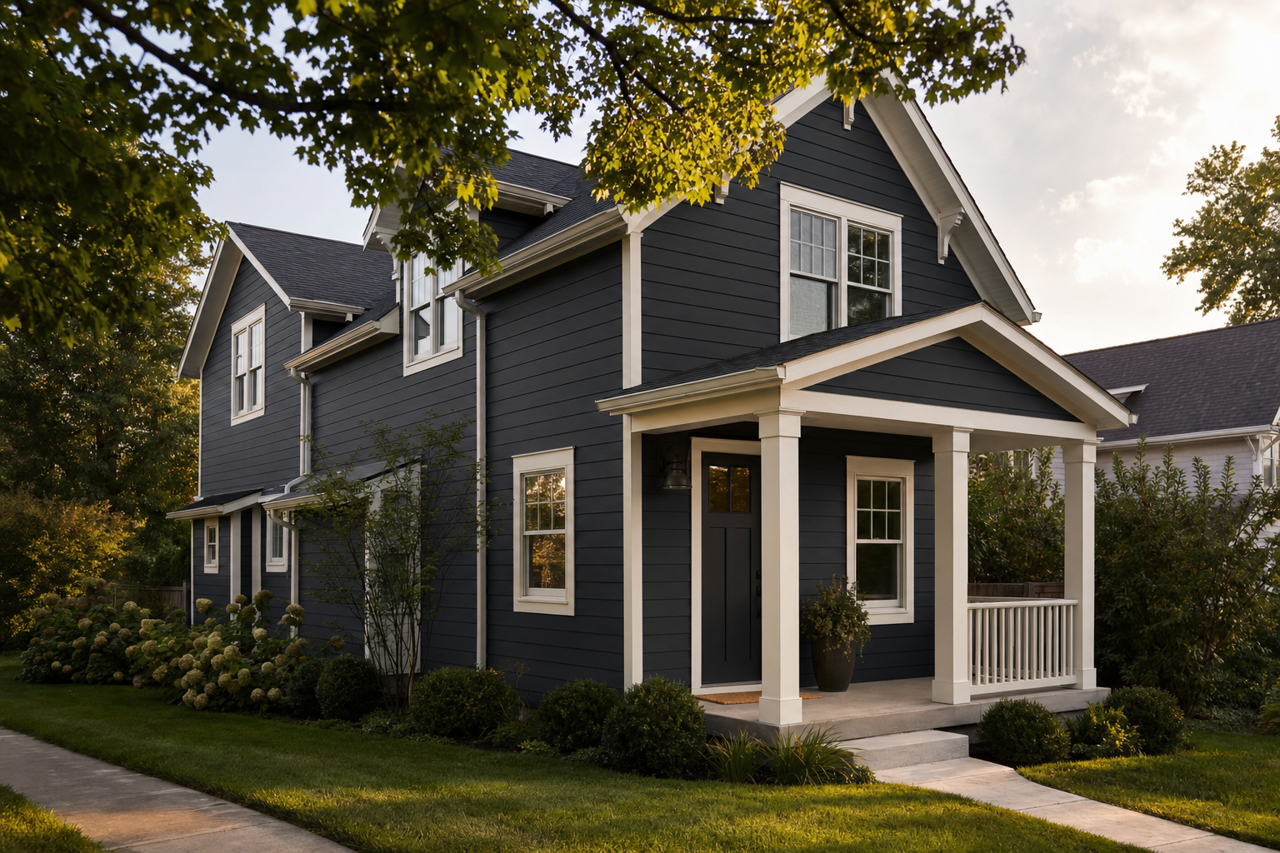 Inkwell by Sherwin-Williams on exterior