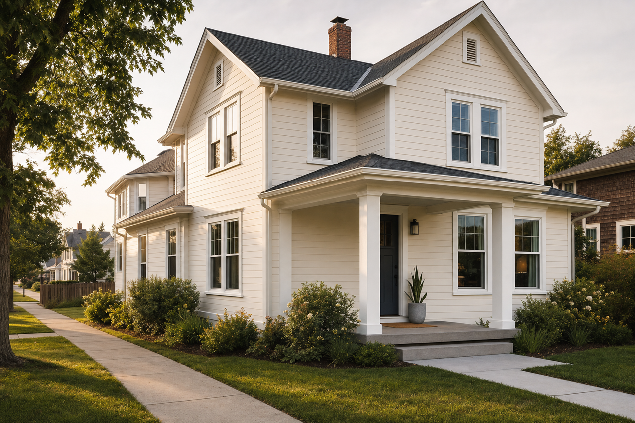 Ibis White by Sherwin-Williams on exterior