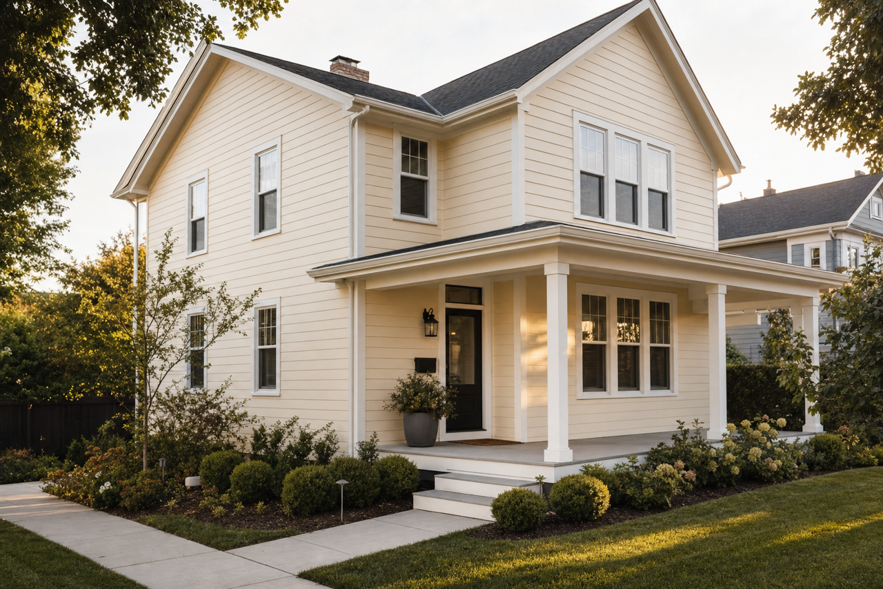 Downy by Sherwin-Williams on exterior