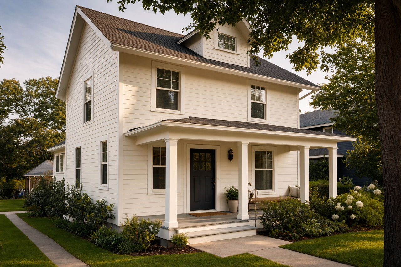 Snowbound by Sherwin-Williams on exterior